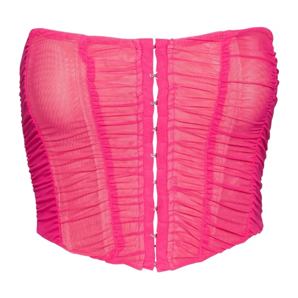 BRAND NEW Steve Madden pink corset top - Picture 6 of 7